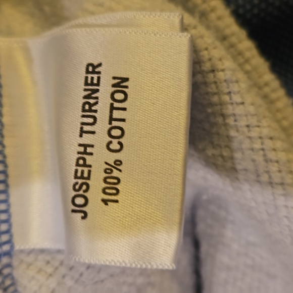 Joseph Turner 1/2 Zip Washed Pique Sweatshirt XXL - Picture 4 of 6